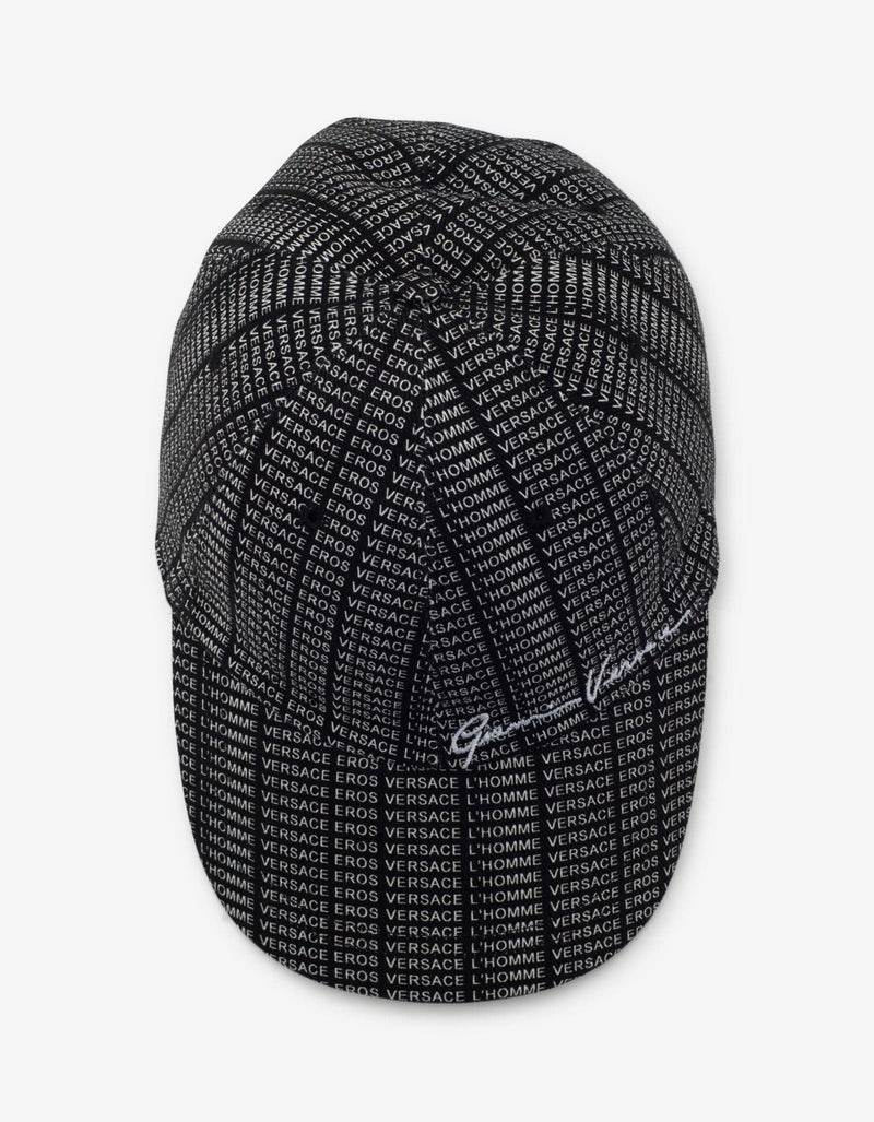 Versace Black Versace Eros Print Cap