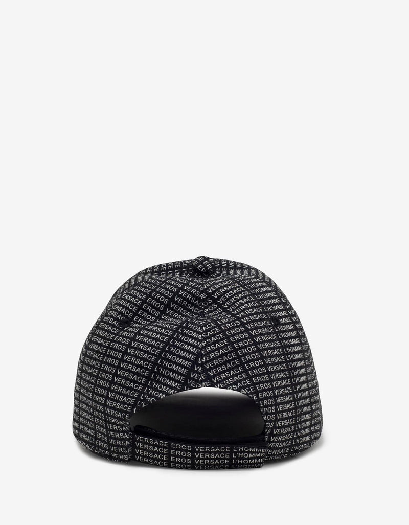 Versace Black Versace Eros Print Cap