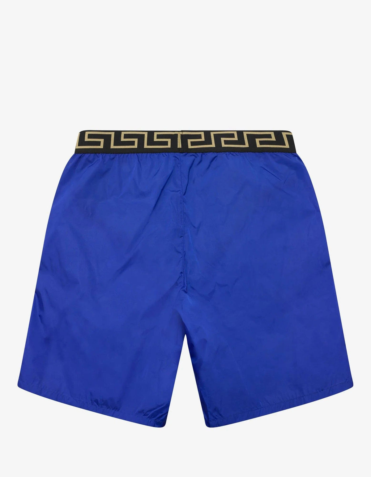 Versace Gym Blue Greek Key Long Swim Shorts Zoo Fashions