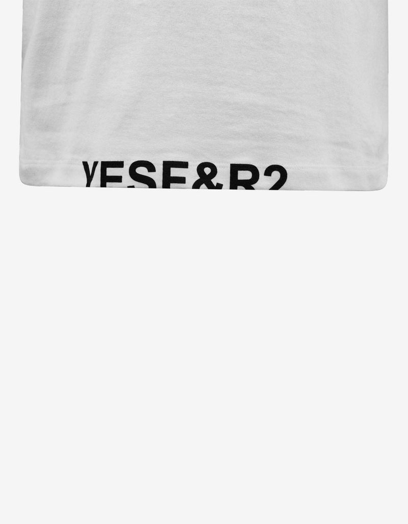 White Dragonfly Print T-Shirt