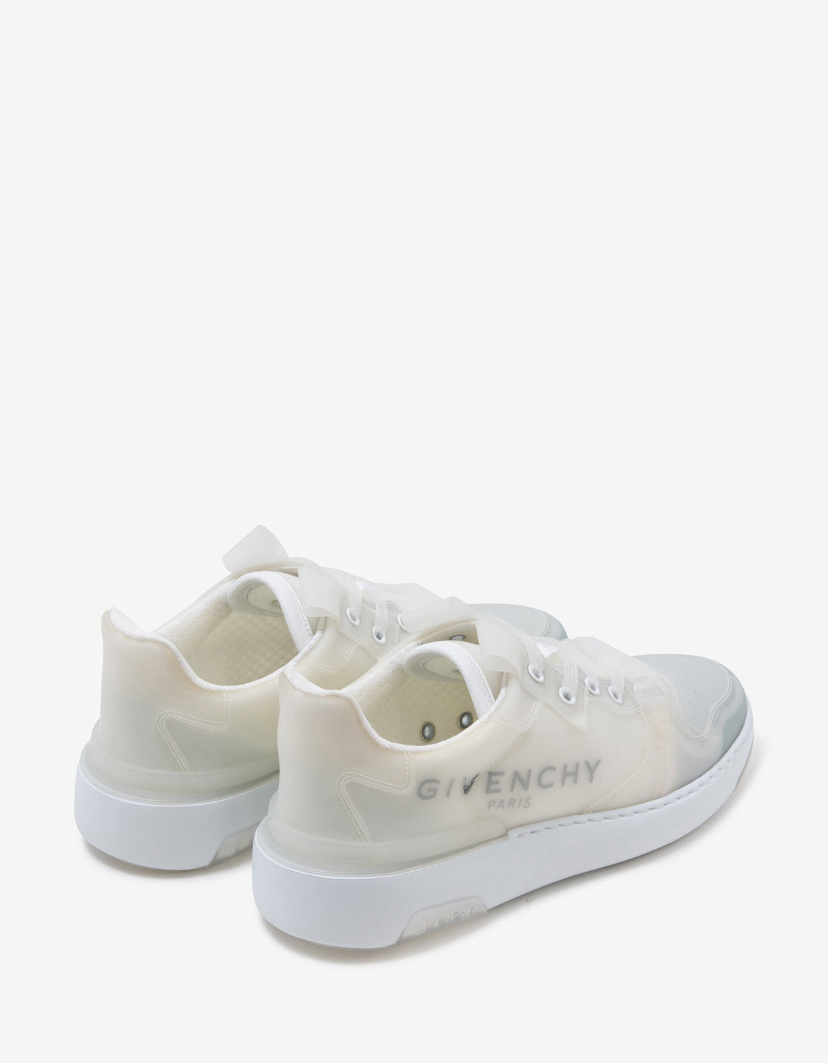 White Translucent Wing Low Trainers