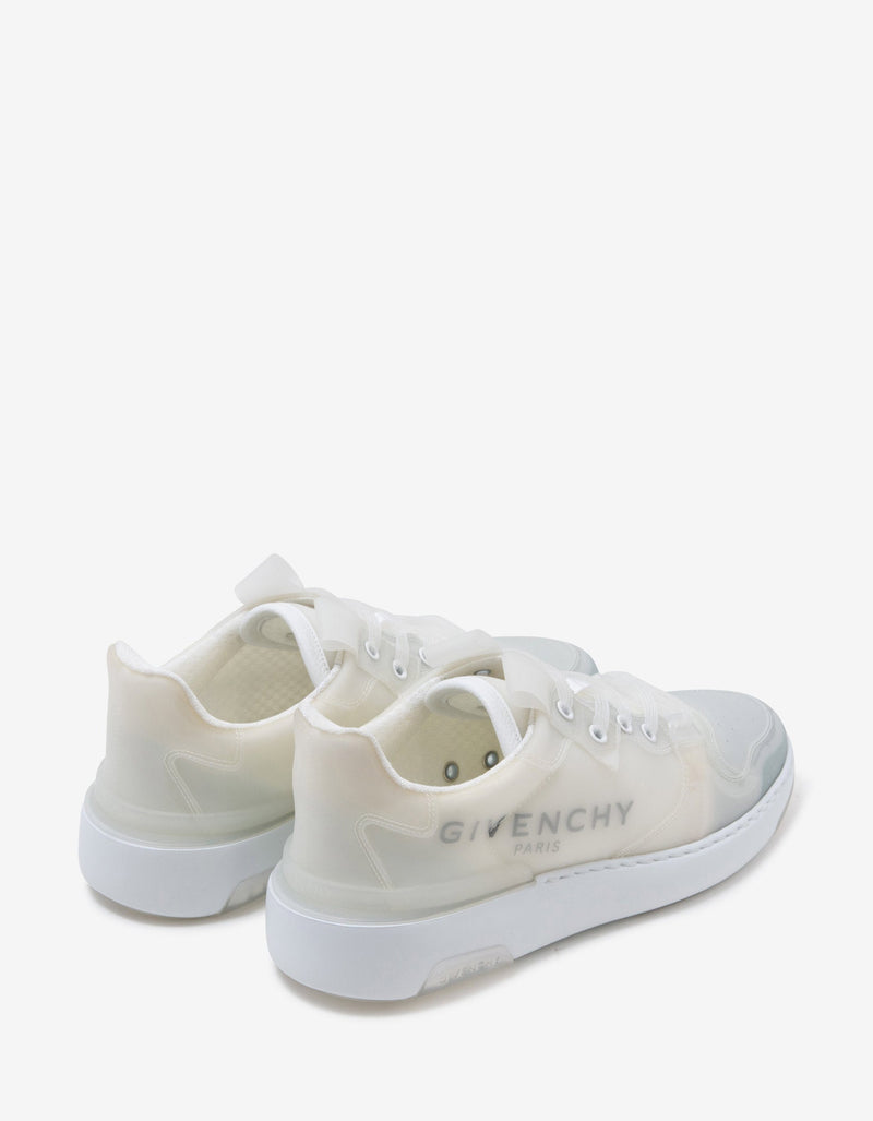 White Translucent Wing Low Trainers