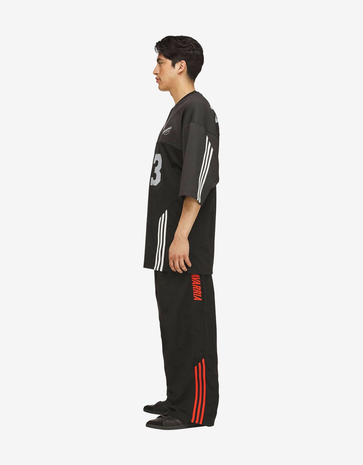 Willy Chavarria x Adidas Originals Black Football Jersey T