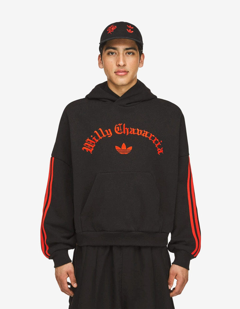 Willy Chavarria x Adidas Black Logo Hoodie JW4052