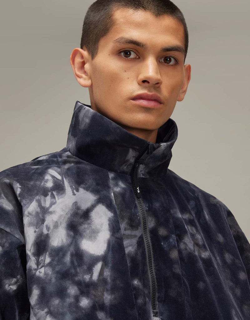 Y-3 Black 3-Stripes Nylon Shell 1/2 Zip Jacket