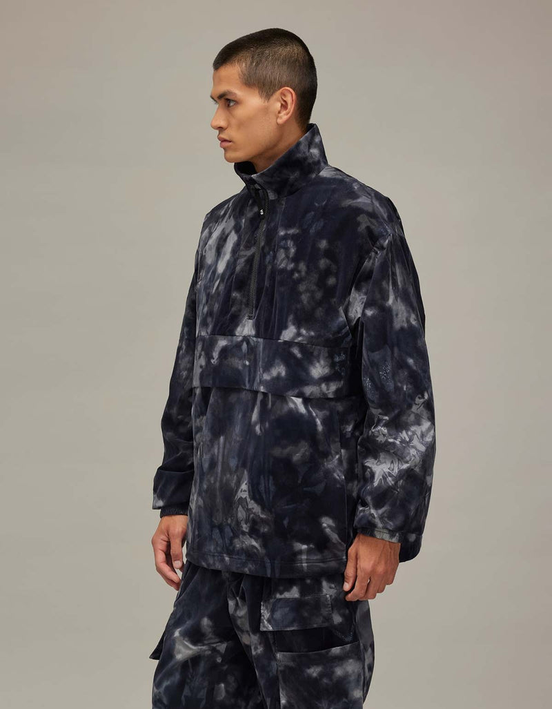 Y-3 Black 3-Stripes Nylon Shell 1/2 Zip Jacket