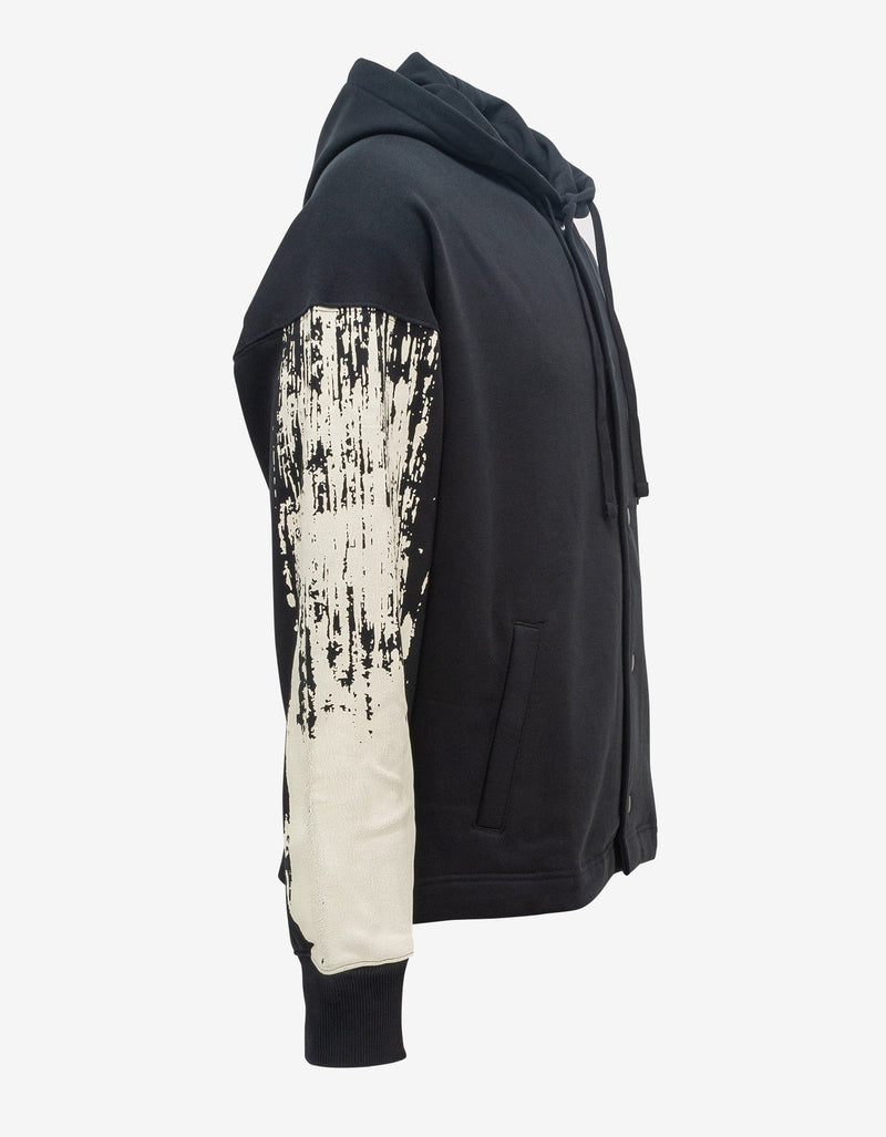 Y-3 Black Brushstroke Logo Hoodie