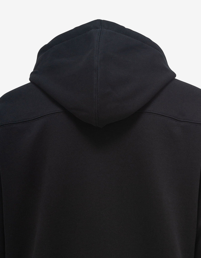 Y-3 Black Brushstroke Logo Hoodie
