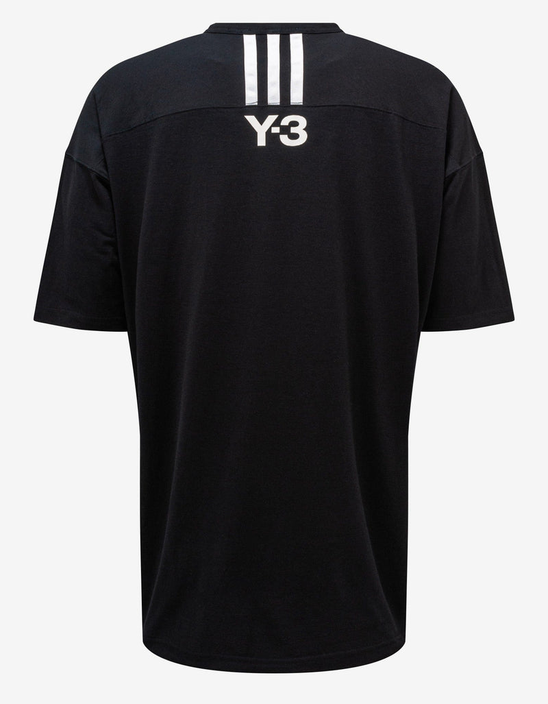 Y-3 Black CH1 Oversized Stripes T-Shirt