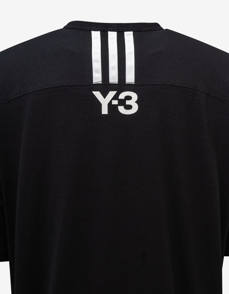 Y-3 Black CH1 Oversized Stripes T-Shirt