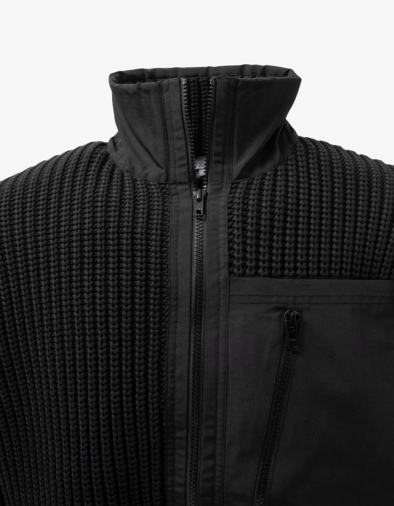 Y-3 Black CH3 Half-Zip Sweater