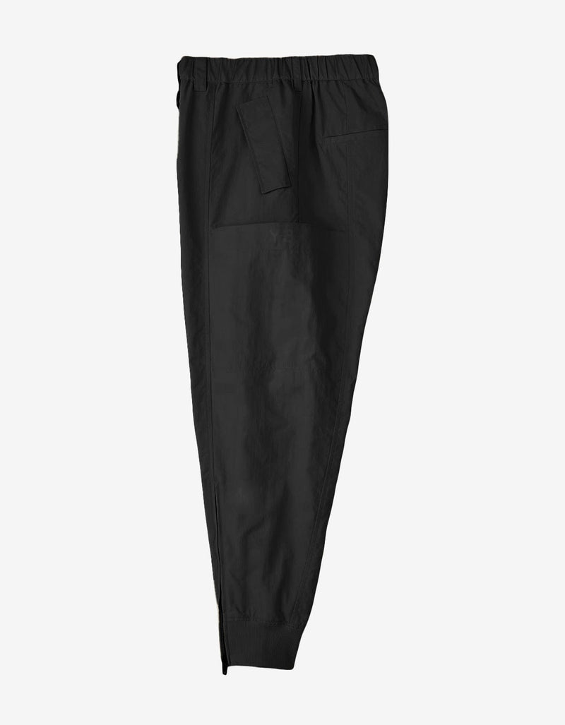 Y-3 Black Crinkle Nylon Cuffed Pants