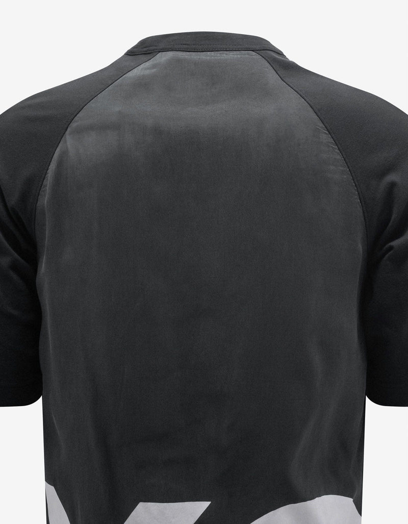 Y-3 Black Dual Layer Logo T-Shirt
