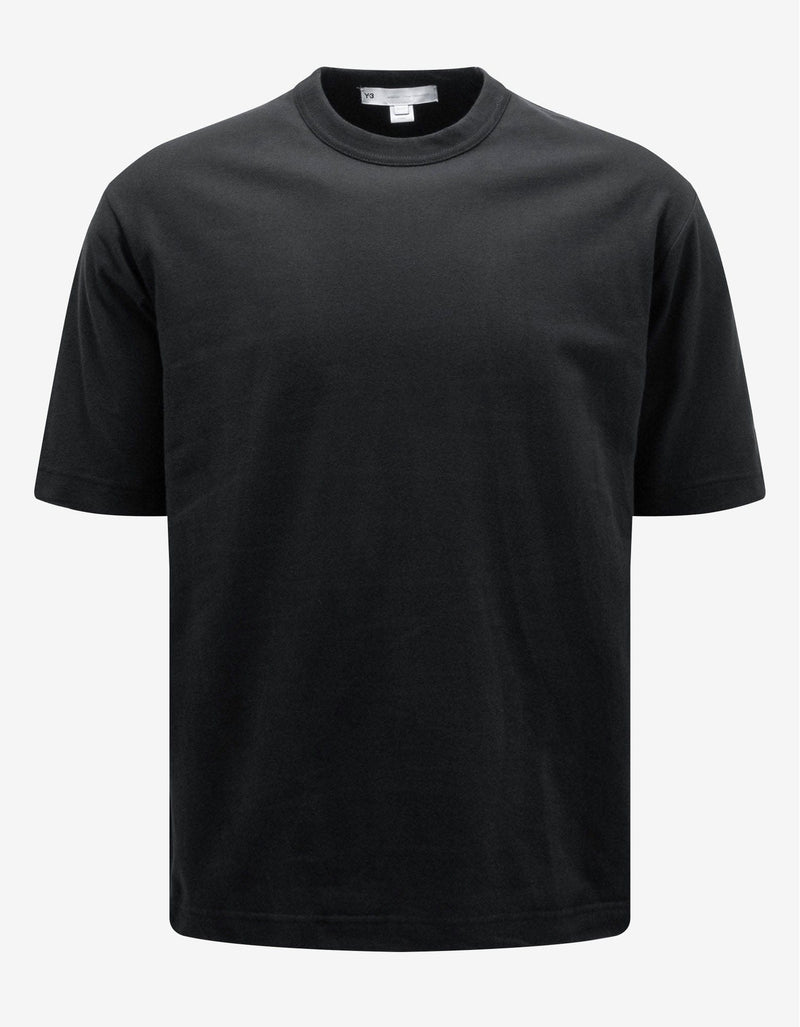 Y-3 Black Dual Layer Logo T-Shirt