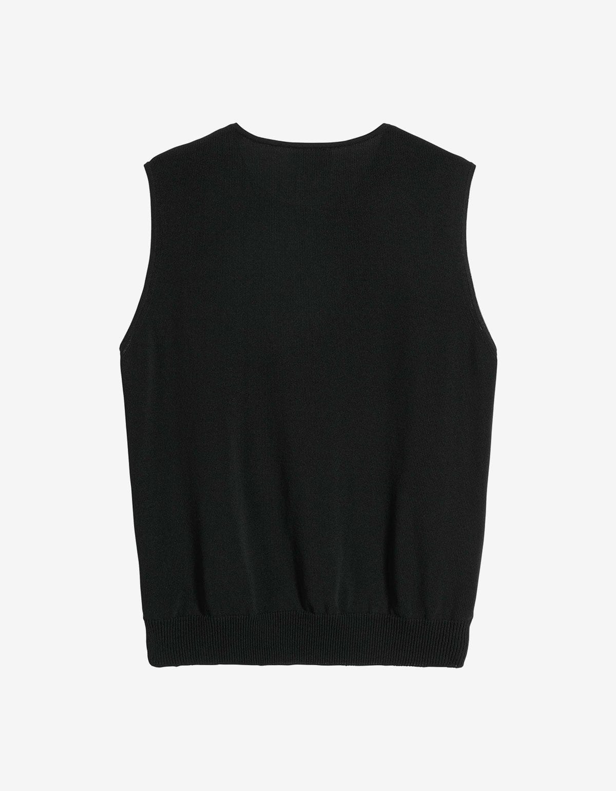 Y-3 Black Flayed Logo Vest