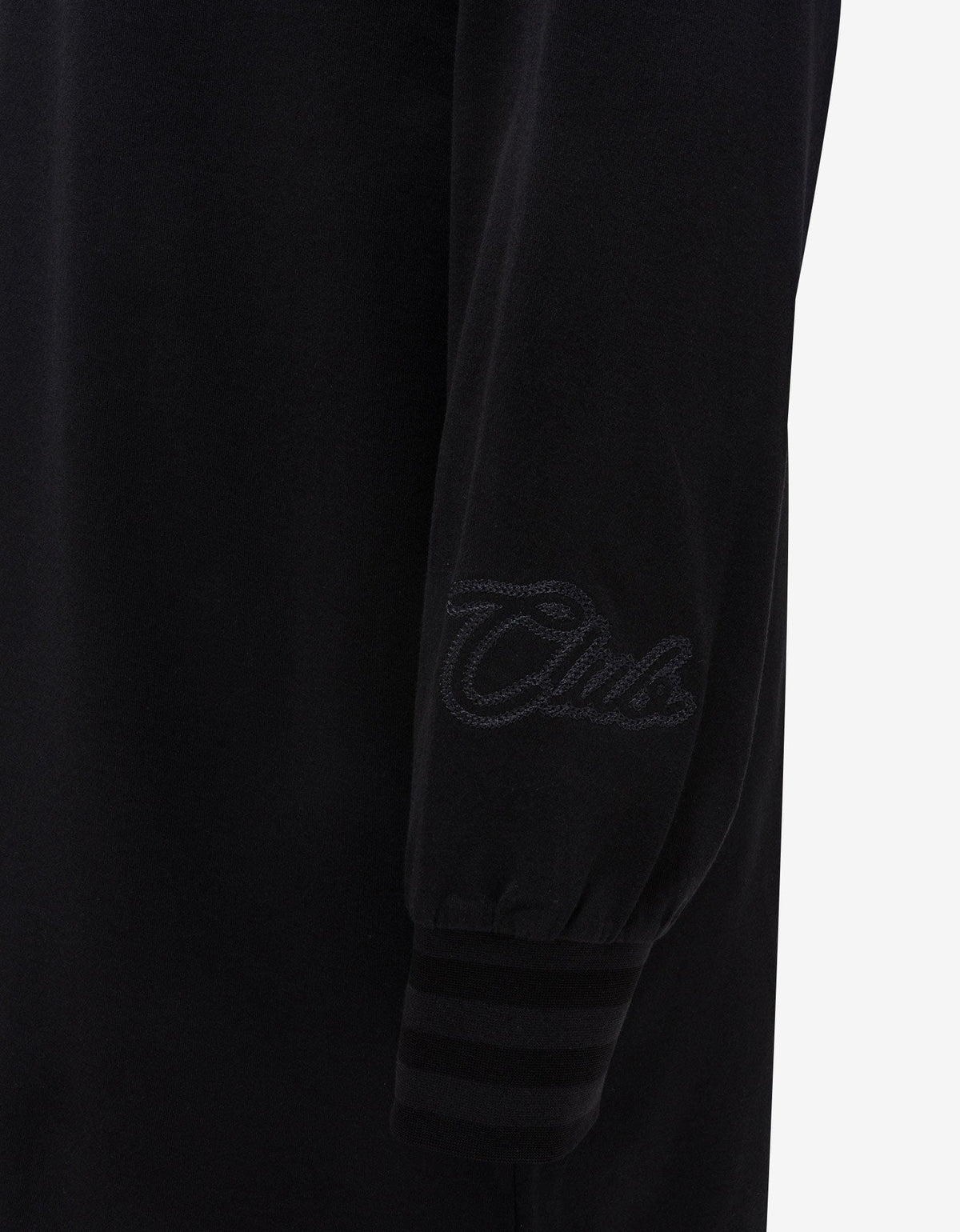 Y-3 Black Graphic Long Sleeve T-Shirt
