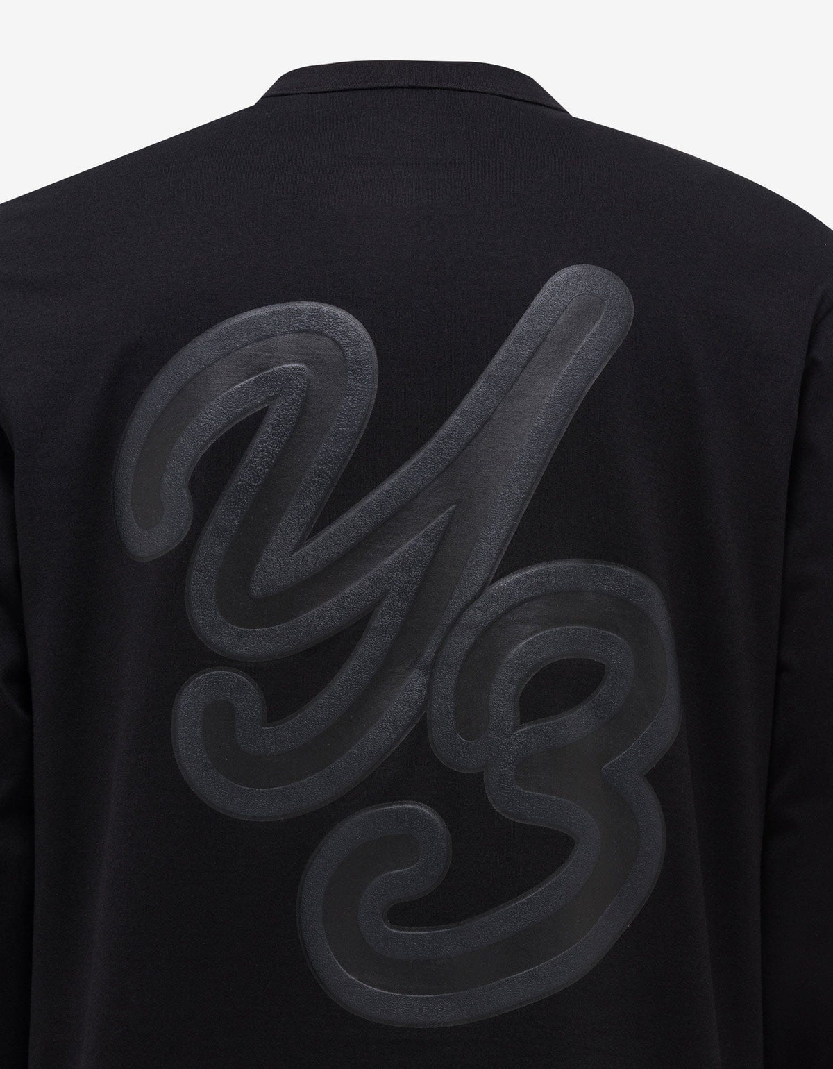 Y-3 Black Graphic Long Sleeve T-Shirt