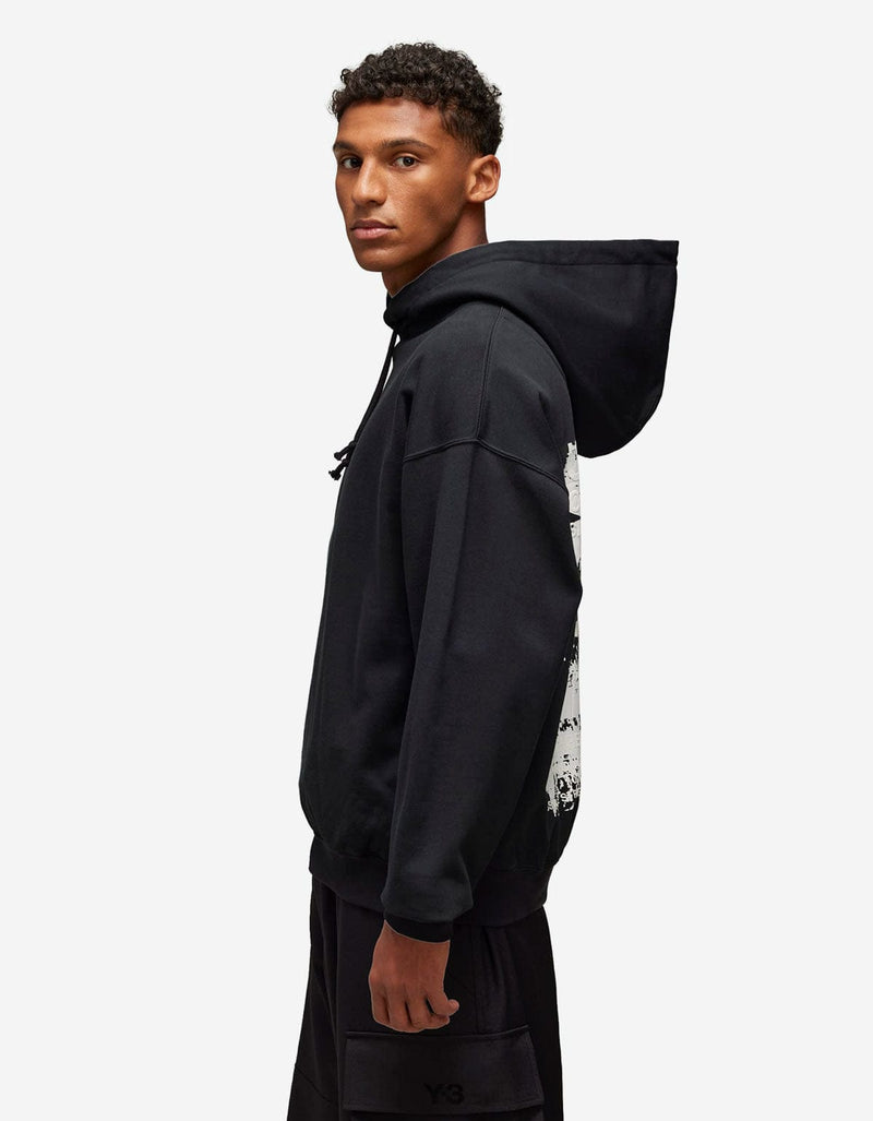 Y-3 Black Graphic Print Hoodie – Zoo Fashions