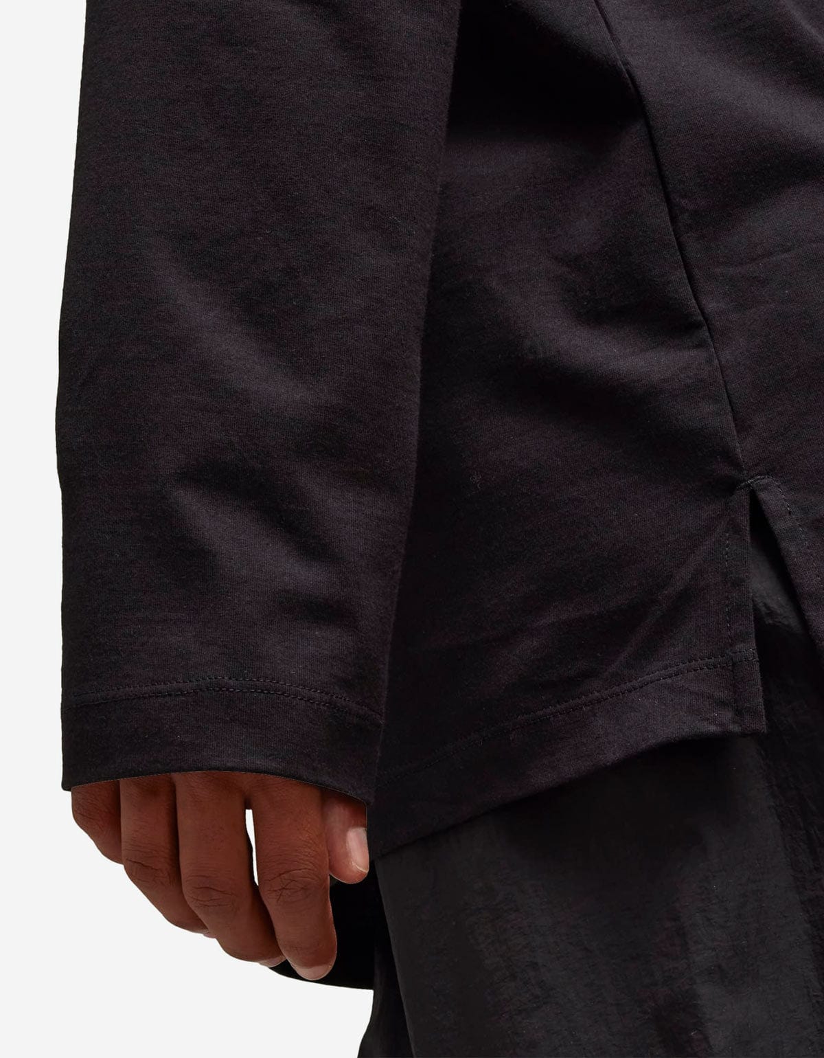 Y-3 Black Graphic Print LS T-Shirt