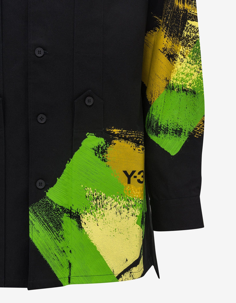 Y-3 Black Graphic Workwear Shirt