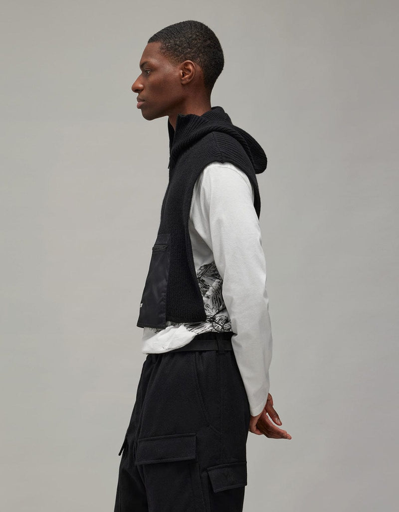 Y-3 Black Hooded Vest