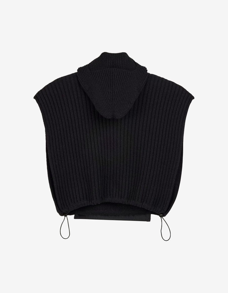 Y-3 Black Hooded Vest