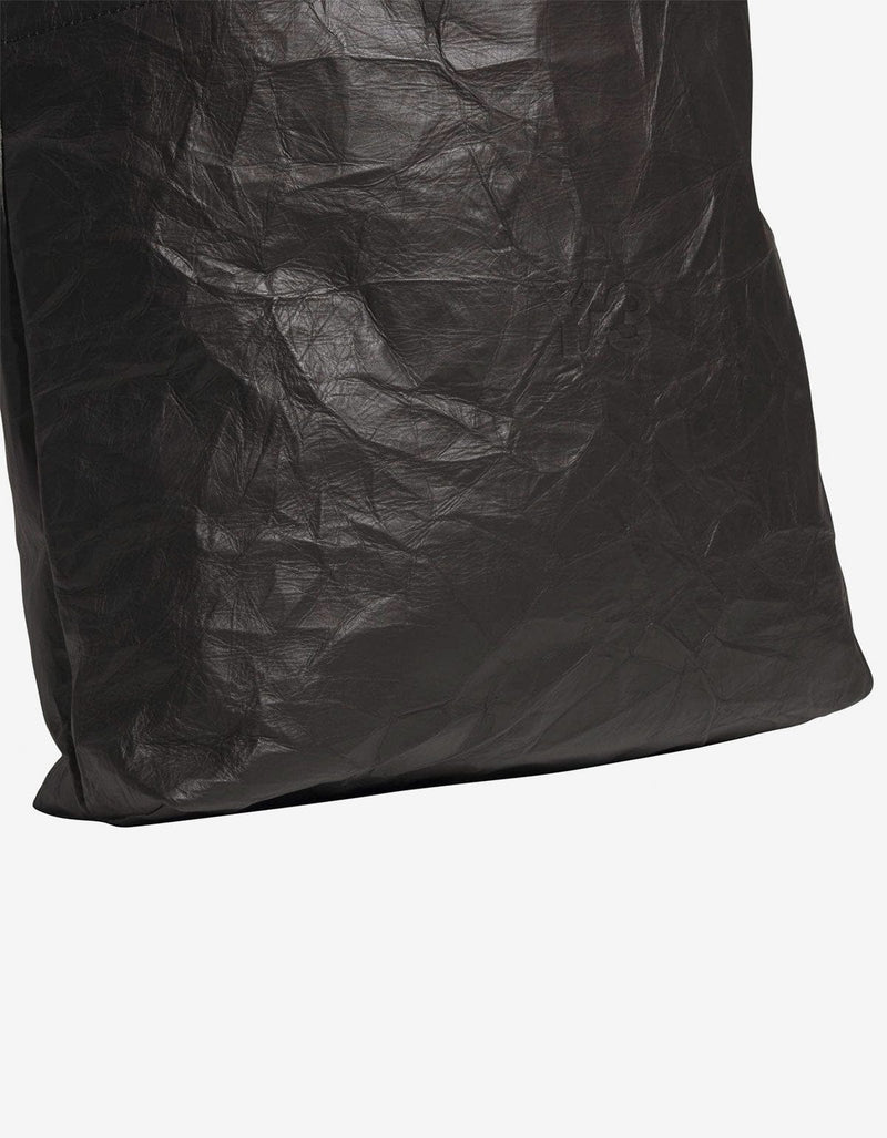 Y-3 Black Leather Tote Bag