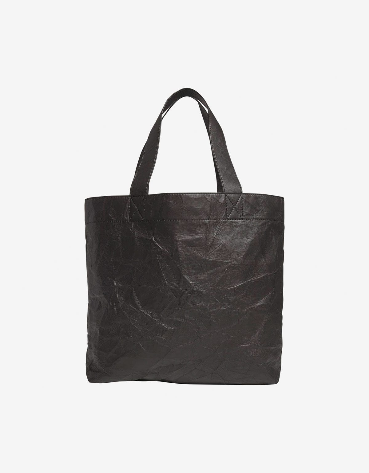 Y-3 Black Leather Tote Bag