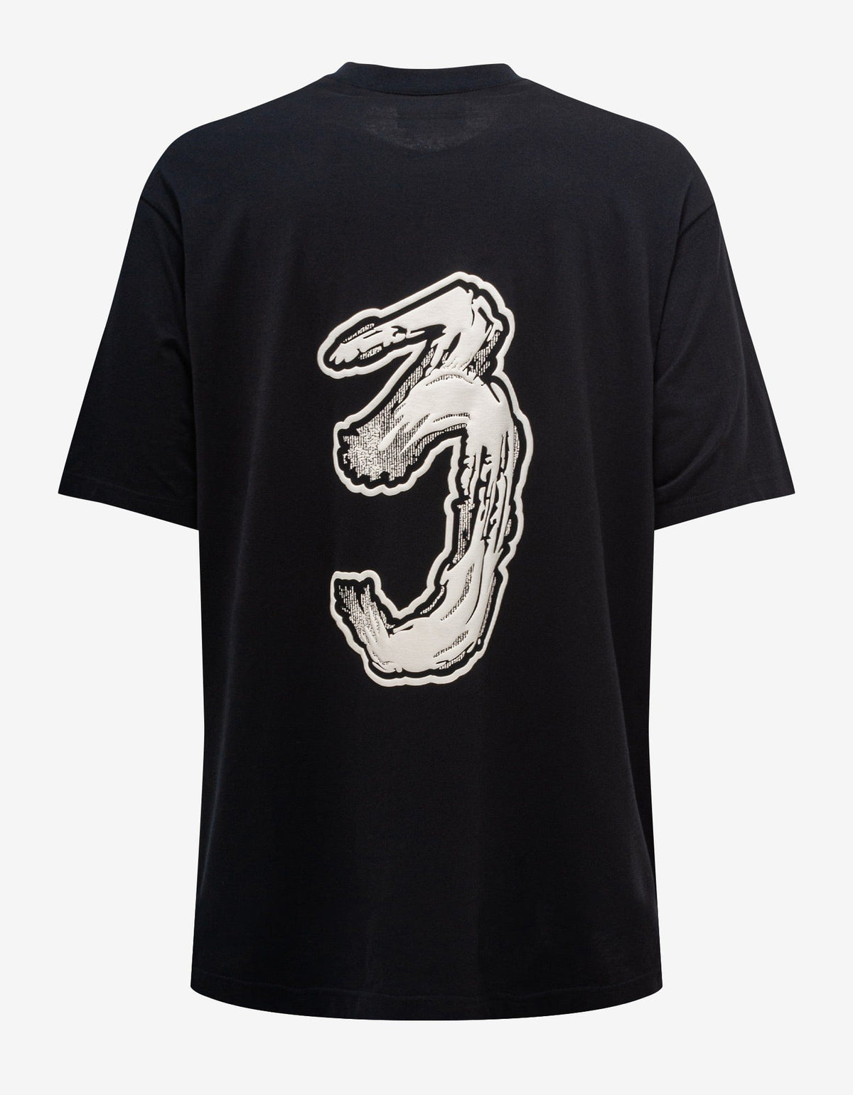 Y-3 Black Logo Print Oversized T-Shirt