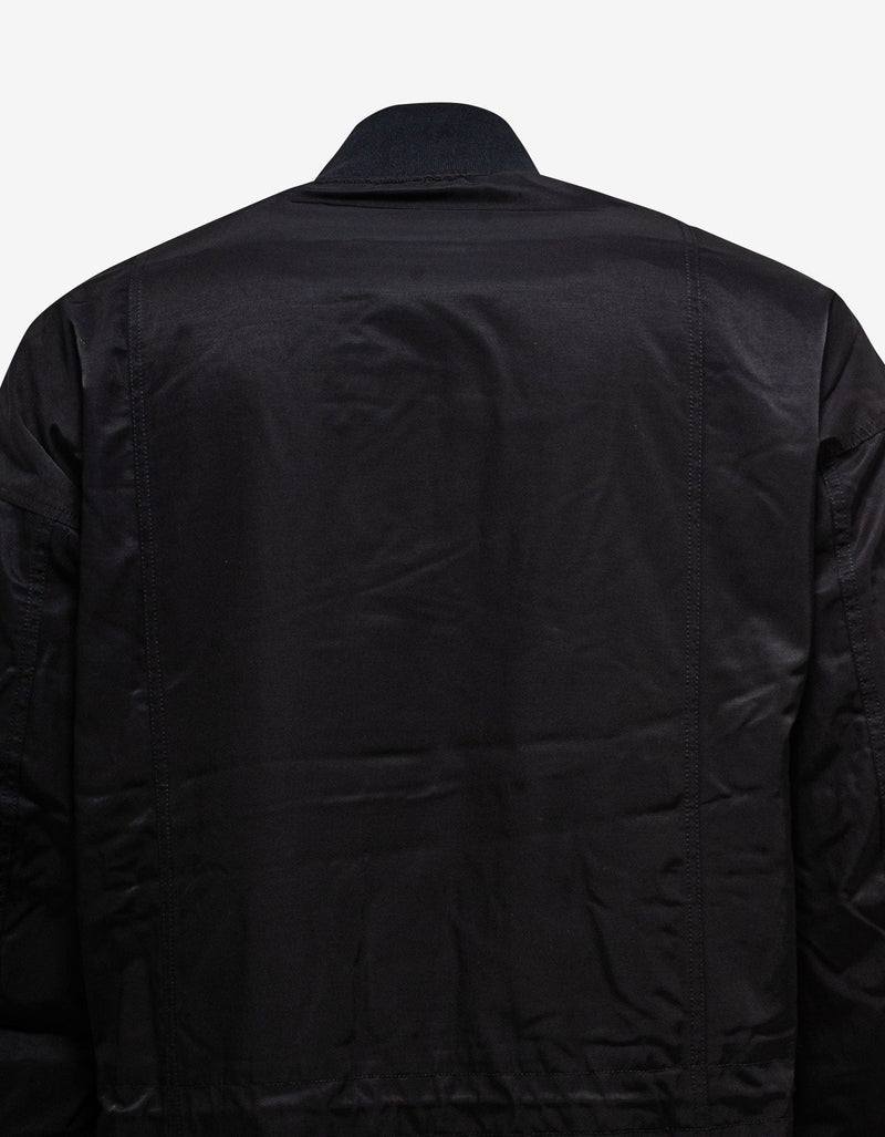 Y-3 Black Long Bomber Jacket