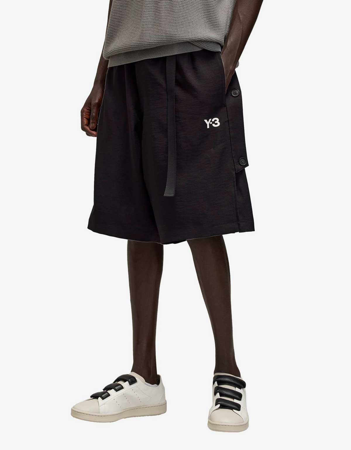 Y-3 Black Sport Uniform Shorts – Zoo Fashions