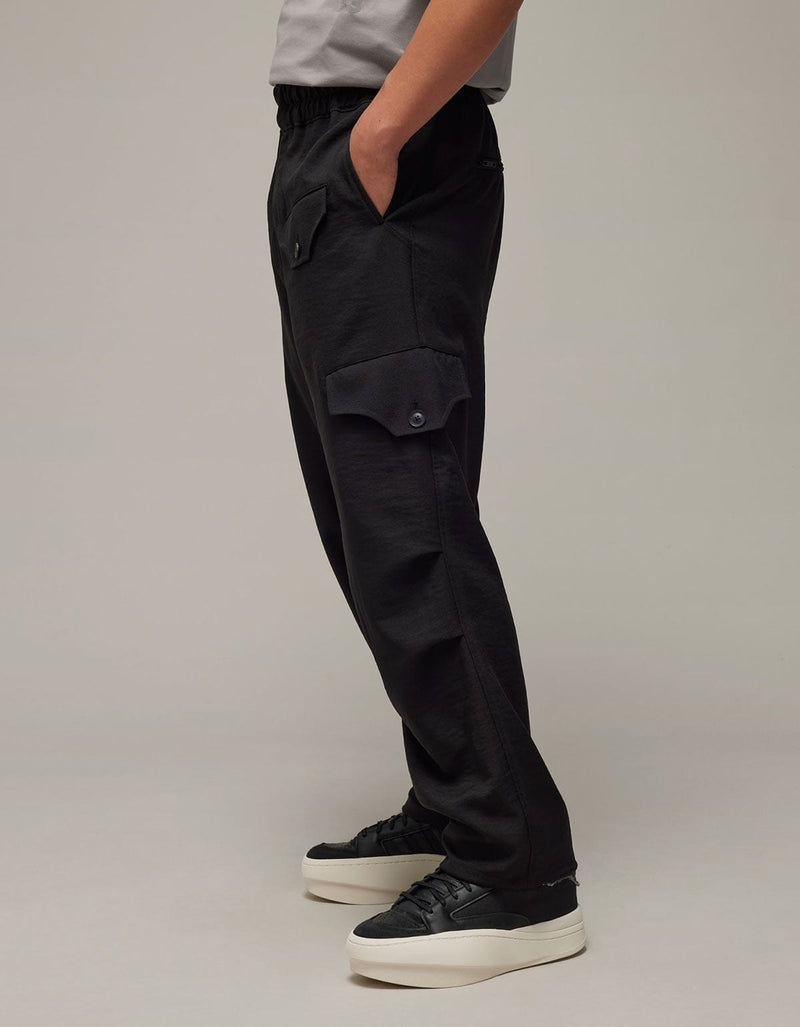Y-3 Black Sport Uniform Straight Leg Trousers