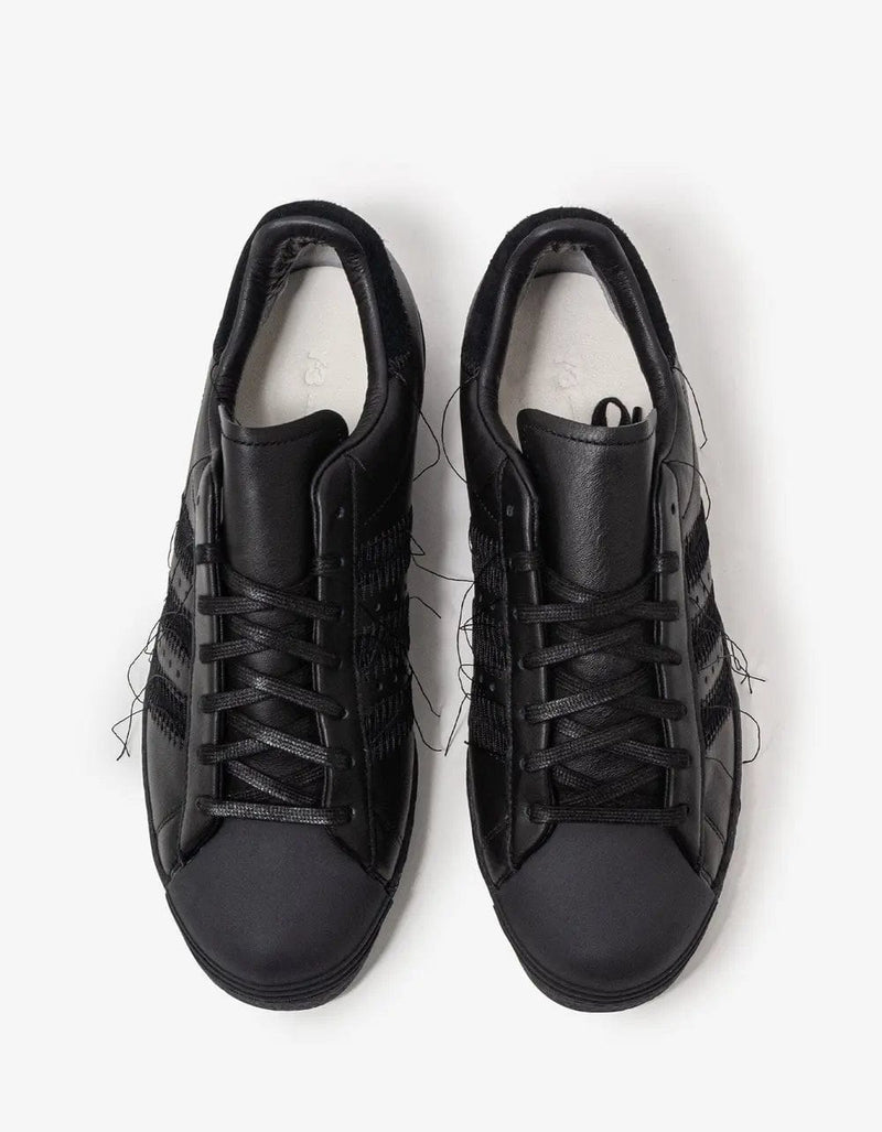 Y-3 Black Superstar Trainers Zoo Fashions Y-3 Black Superstar Trainers Zoo Fashions