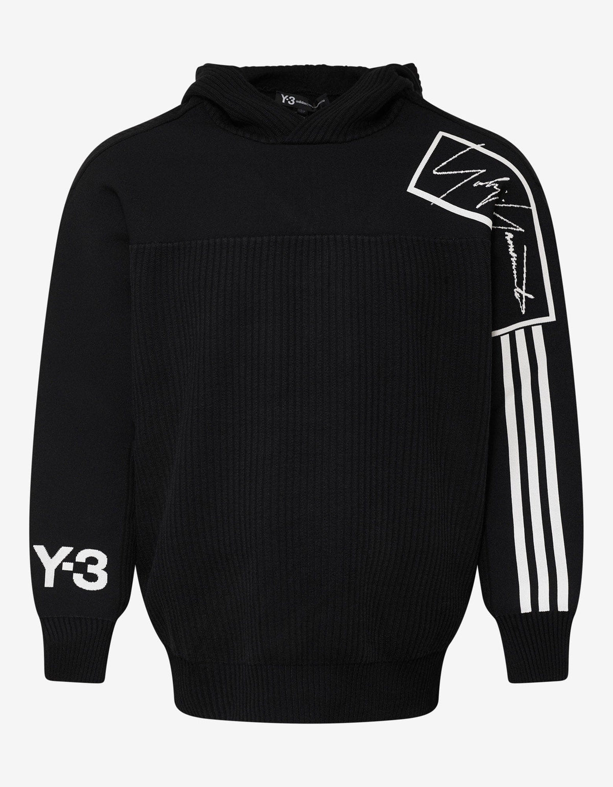 Y-3 Black Technical Knit Hoodie