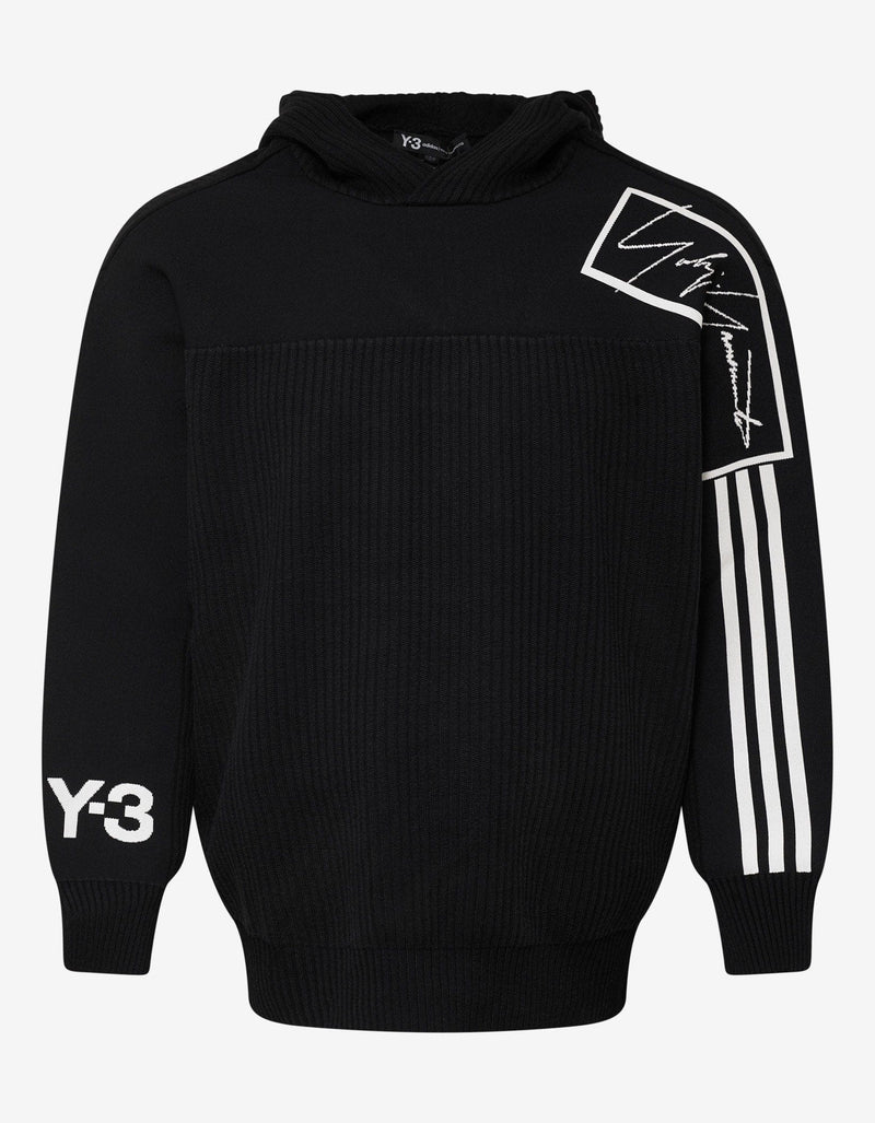 Y-3 Black Technical Knit Hoodie