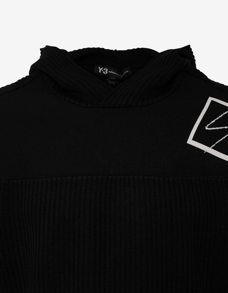 Y-3 Black Technical Knit Hoodie