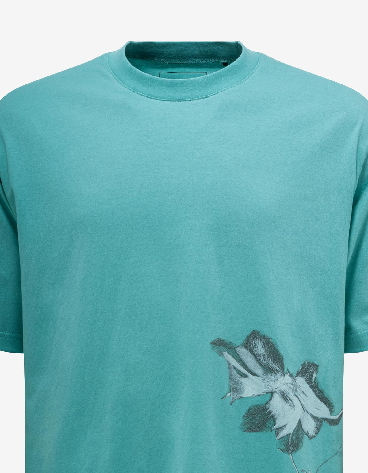 Y-3 Blue Floral Print T-Shirt