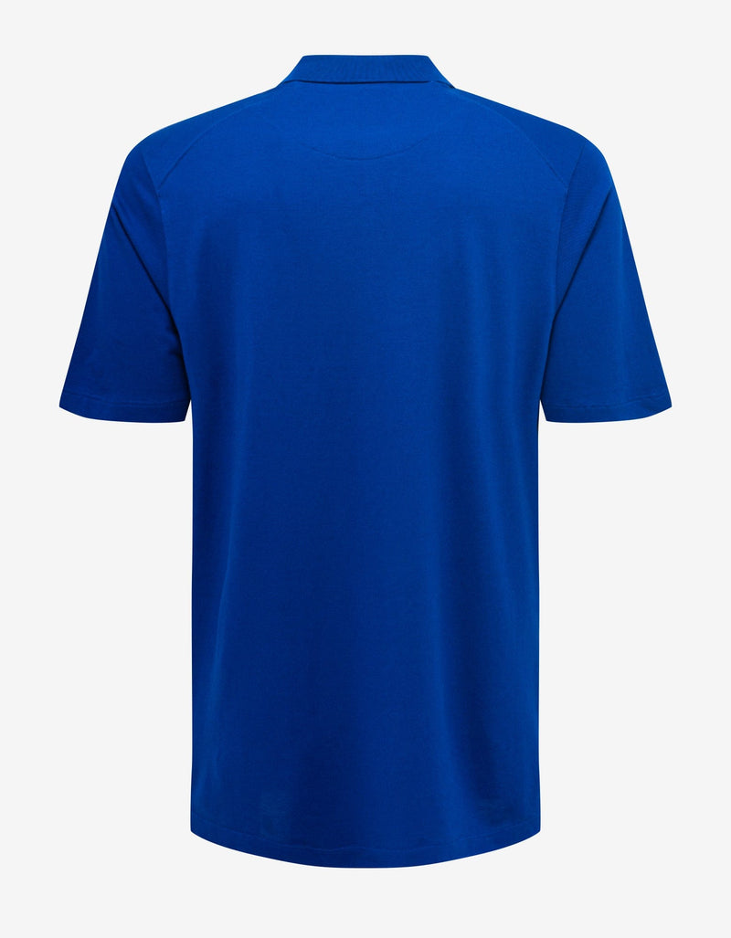 Y-3 Blue Logo Patch Polo T-Shirt