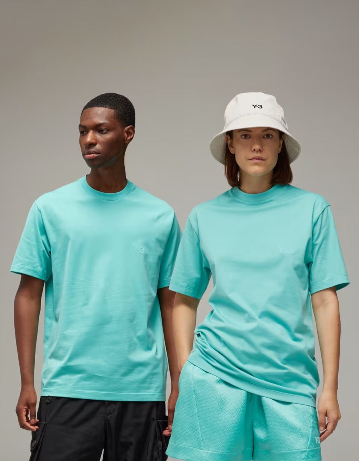 Y-3 Blue Logo Relaxed T-Shirt