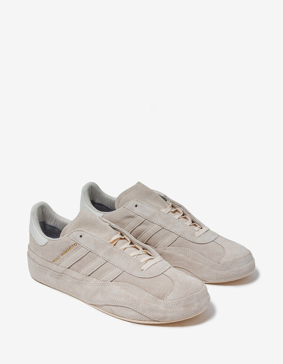 Y-3 Cream Gazelle Suede Leather Trainers