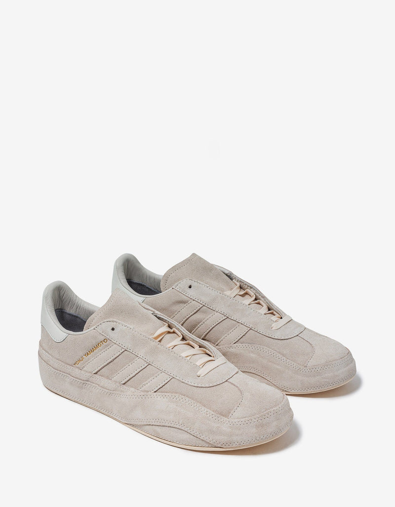 Y-3 Cream Gazelle Suede Leather Trainers