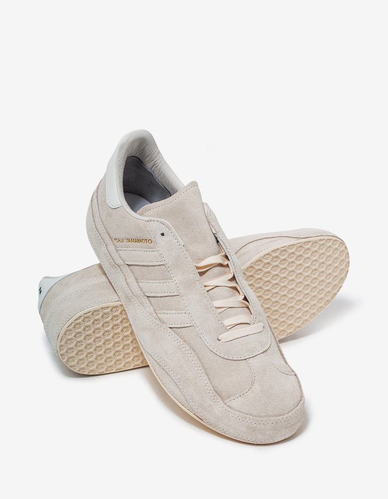 Y-3 Cream Gazelle Suede Leather Trainers