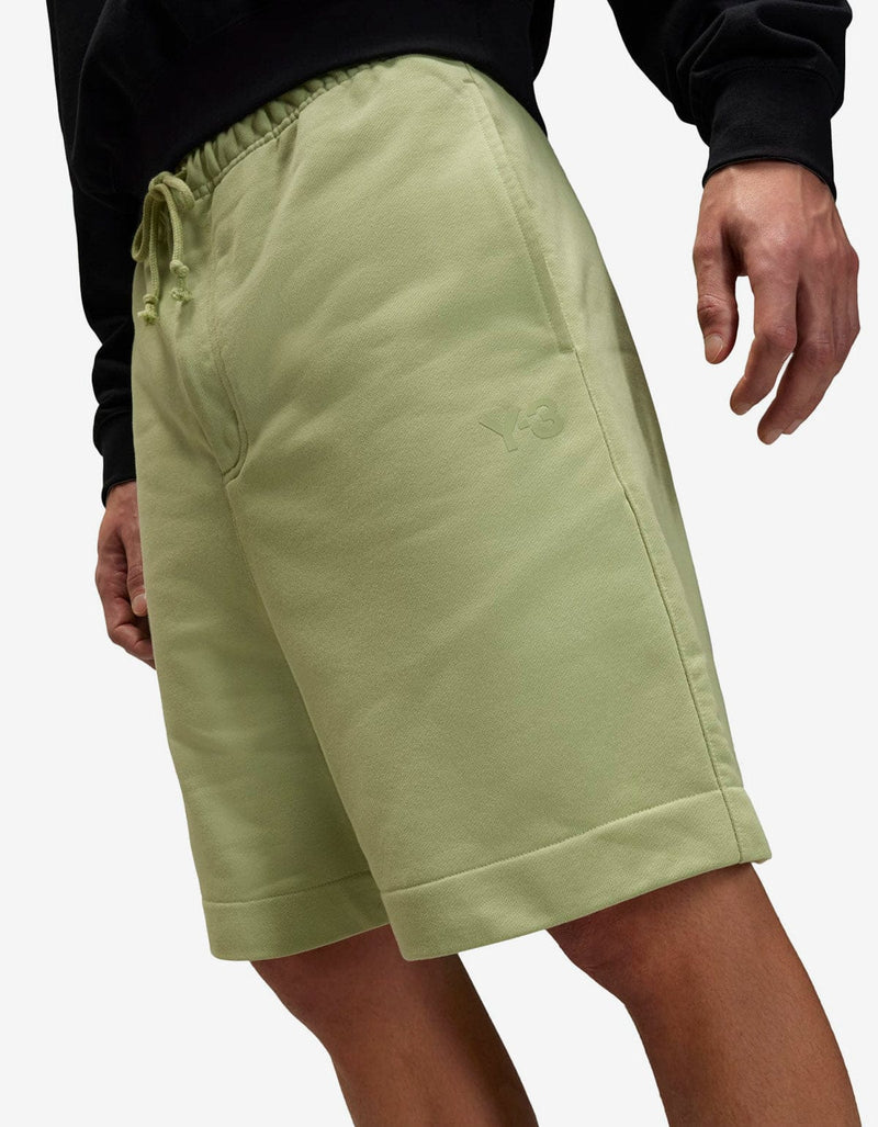 Y-3 Green Logo Sweat Shorts