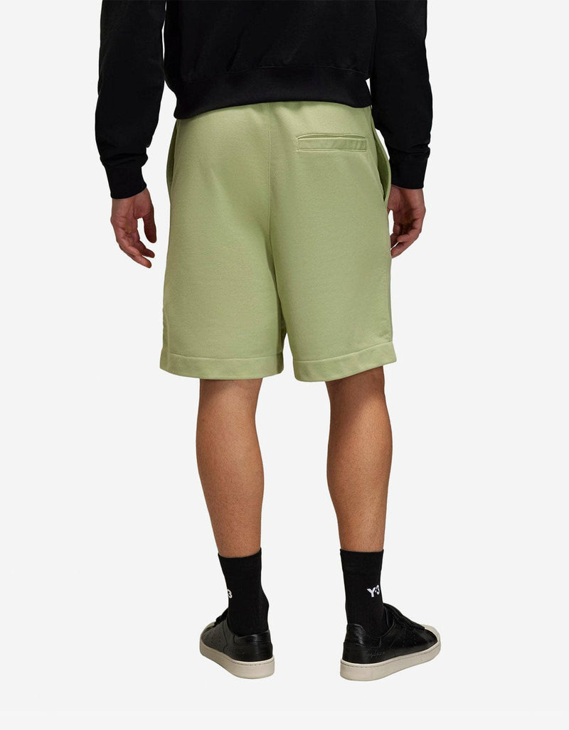 Y-3 Green Logo Sweat Shorts
