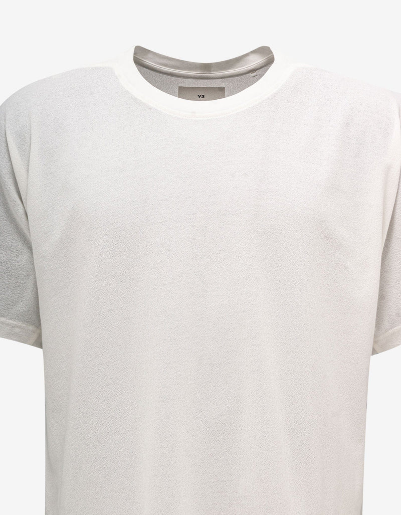 Y-3 Off White Crepe Jersey Pocket T-Shirt