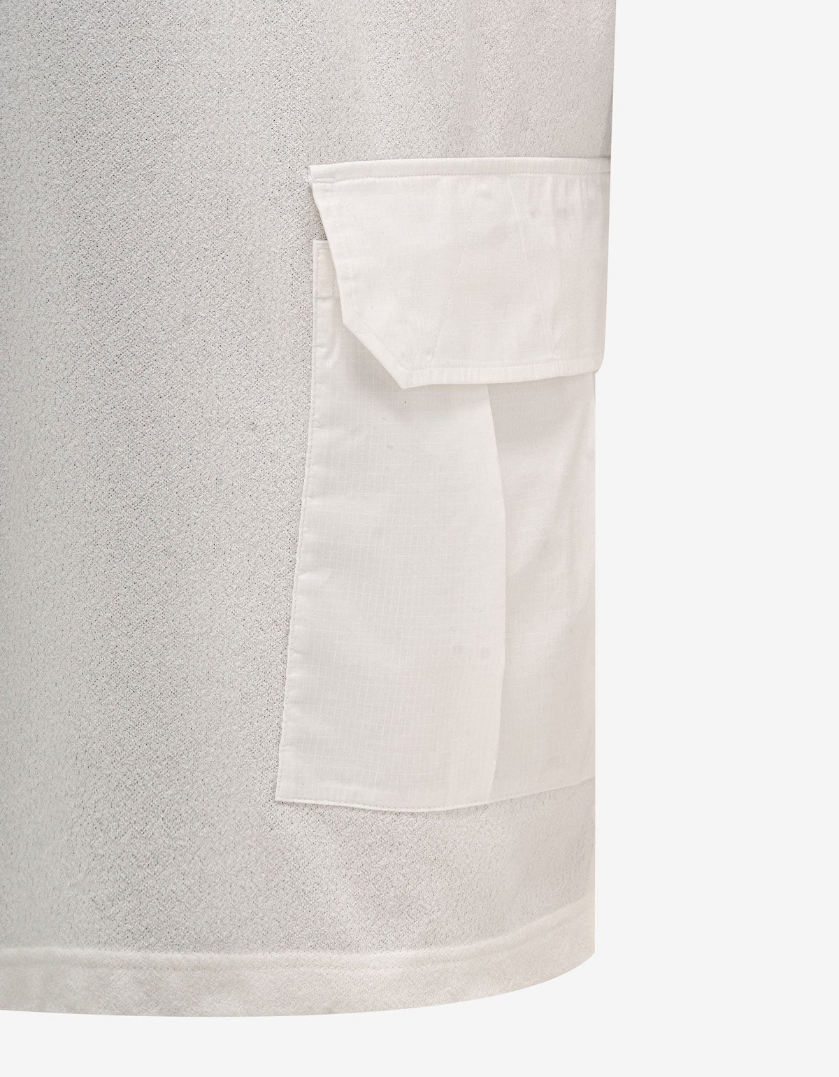 Y-3 Off White Crepe Jersey Pocket T-Shirt