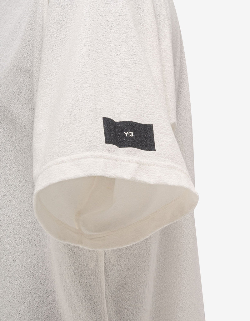 Y-3 Off White Crepe Jersey Pocket T-Shirt