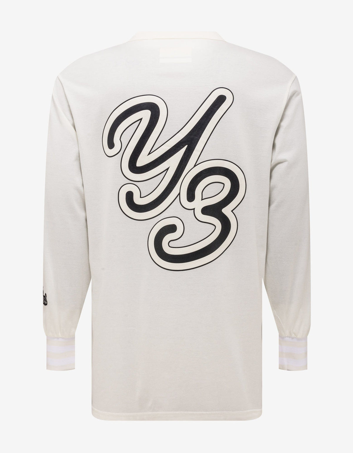 Y-3 Off White Graphic Long Sleeve T-Shirt