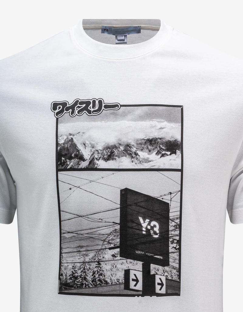Y-3 White Zine Page-1 T-Shirt