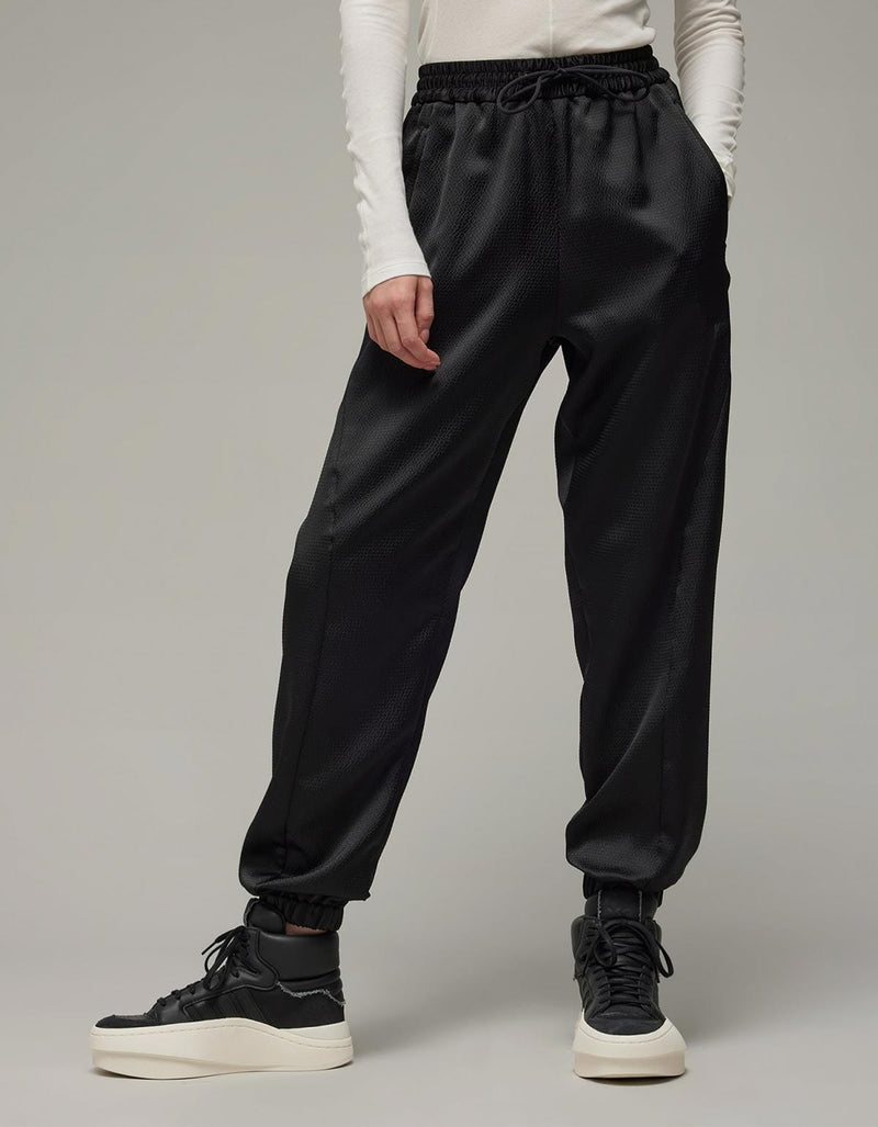 Y-3 Y-3 Black Logo Seersucker Track Pants